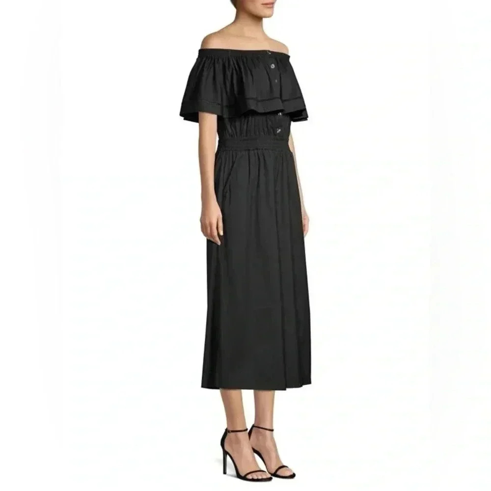 DONNA KARAN Off-The-Shoulder Jumpsuit Medium - Picture 3 of 13